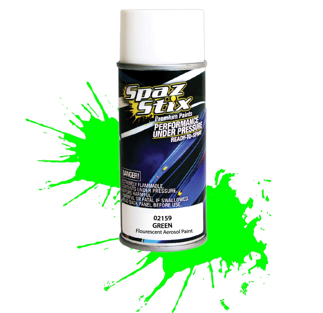 Spaz Stix GREEN FLUORESCENT AEROSOL PAINT 3.5OZ Default Title