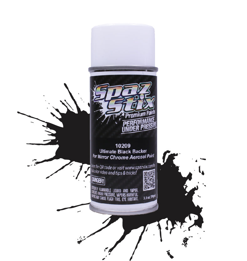 Spaz Stix Ultimate Black Backer for Mirror Chrome Aerosol 3.5oz Default Title