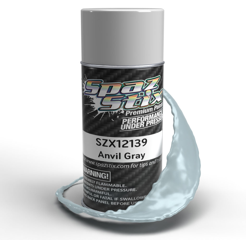 Spaz Stix Anvil Gray Aerosol Paint 3.5oz Can Default Title