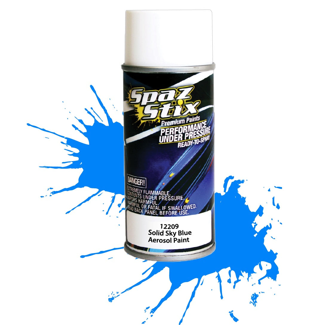 Spaz Stix SOLID SKY BLUE AEROSOL PAINT 3.5OZ Default Title