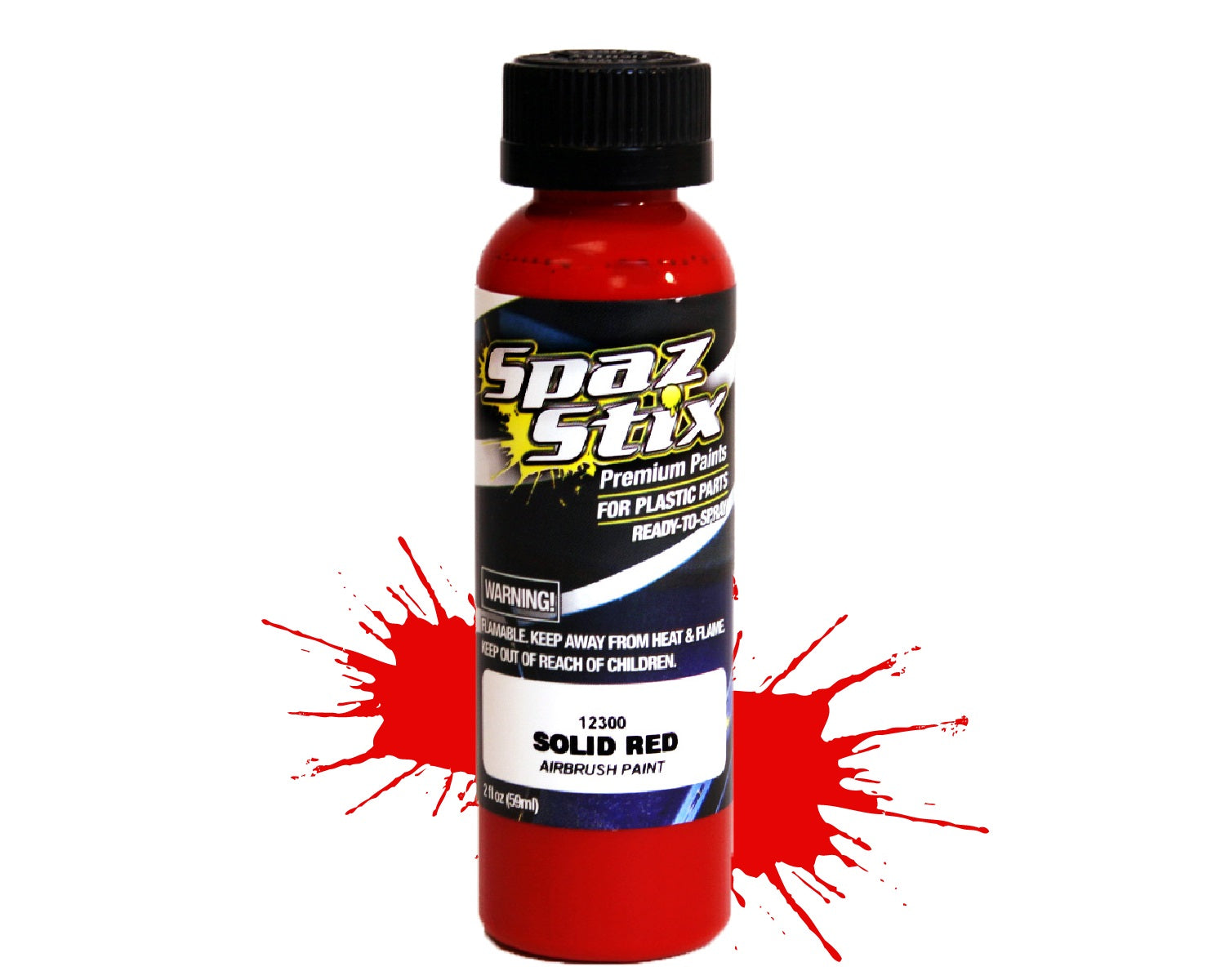 Spaz Stix SOLID RED AIRBRUSH PAINT 2OZ Default Title