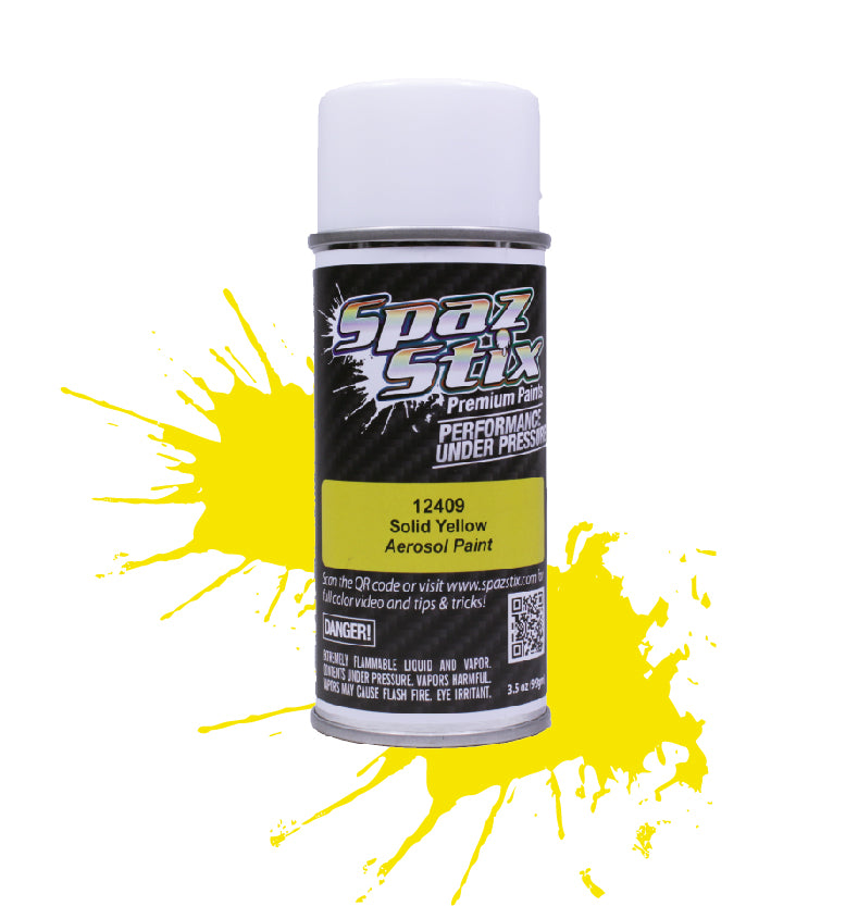 Spaz Stix SOLID YELLOW AEROSOL PAINT 3.5OZ Default Title