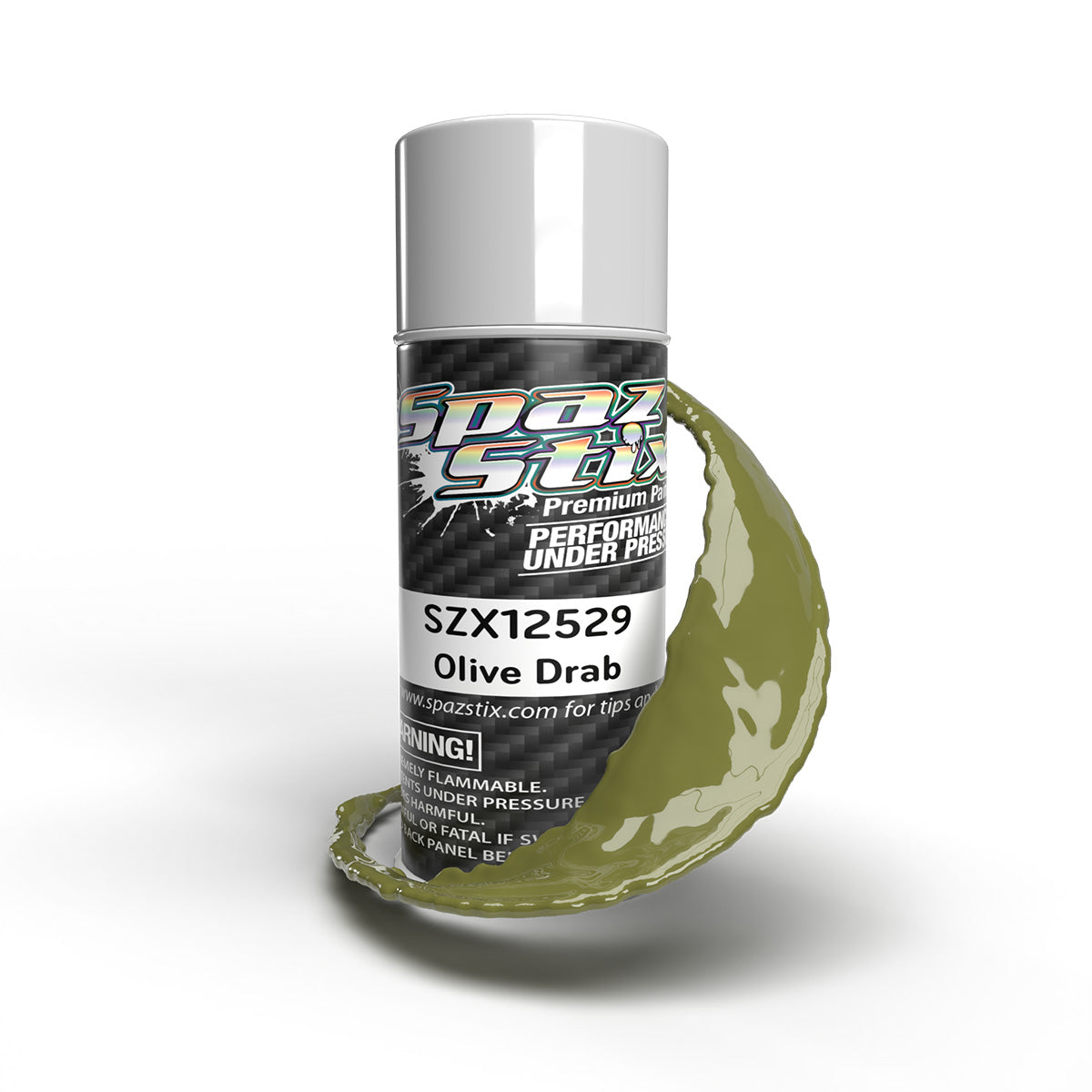 Spaz Stix Olive Drab Aerosol Paint 3.5oz Can 12529