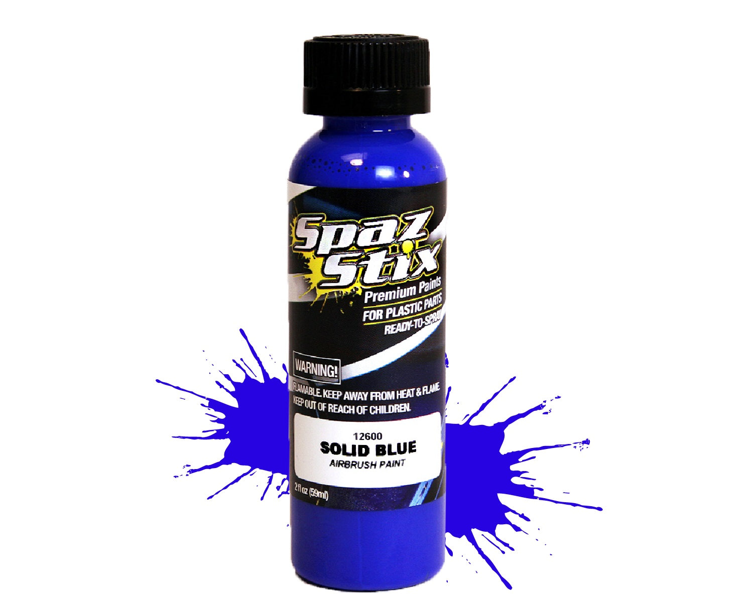 Spaz Stix SOLID BLUE AIRBRUSH PAINT 2OZ Default Title