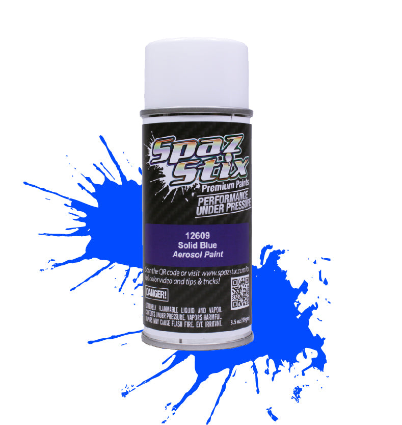 Spaz Stix SOLID BLUE AEROSOL PAINT 3.5OZ Default Title