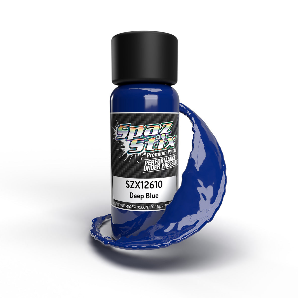 Spaz Stix Deep Blue Airbrush Ready Paint, 2oz Bottle 12610