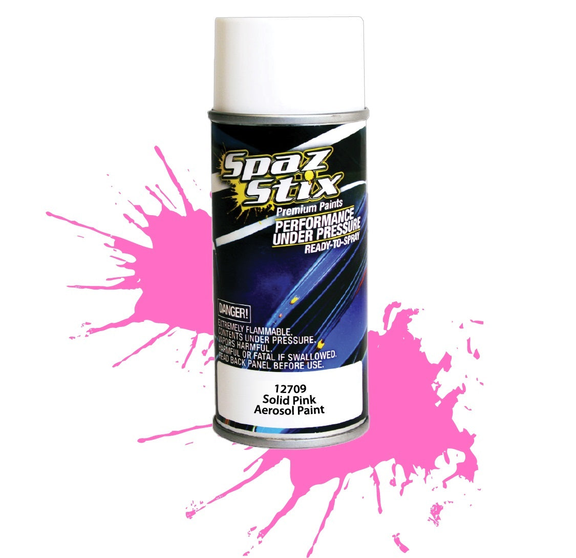 Spaz Stix SOLID PINK AEROSOL PAINT 3.5OZ Default Title