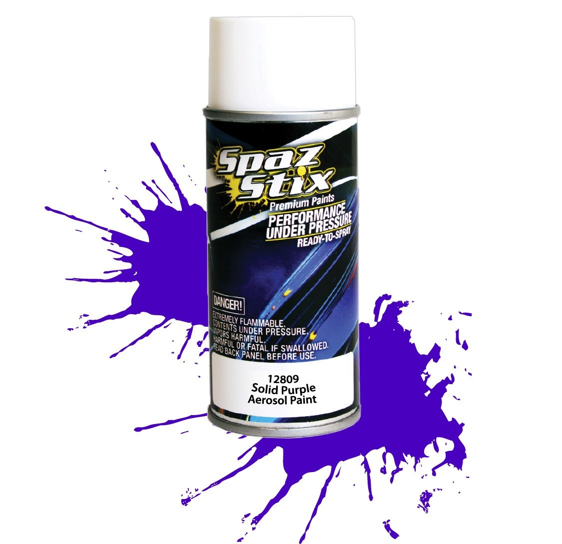 Spaz Stix SOLID PURPLE AEROSOL PAINT 3.5OZ Default Title