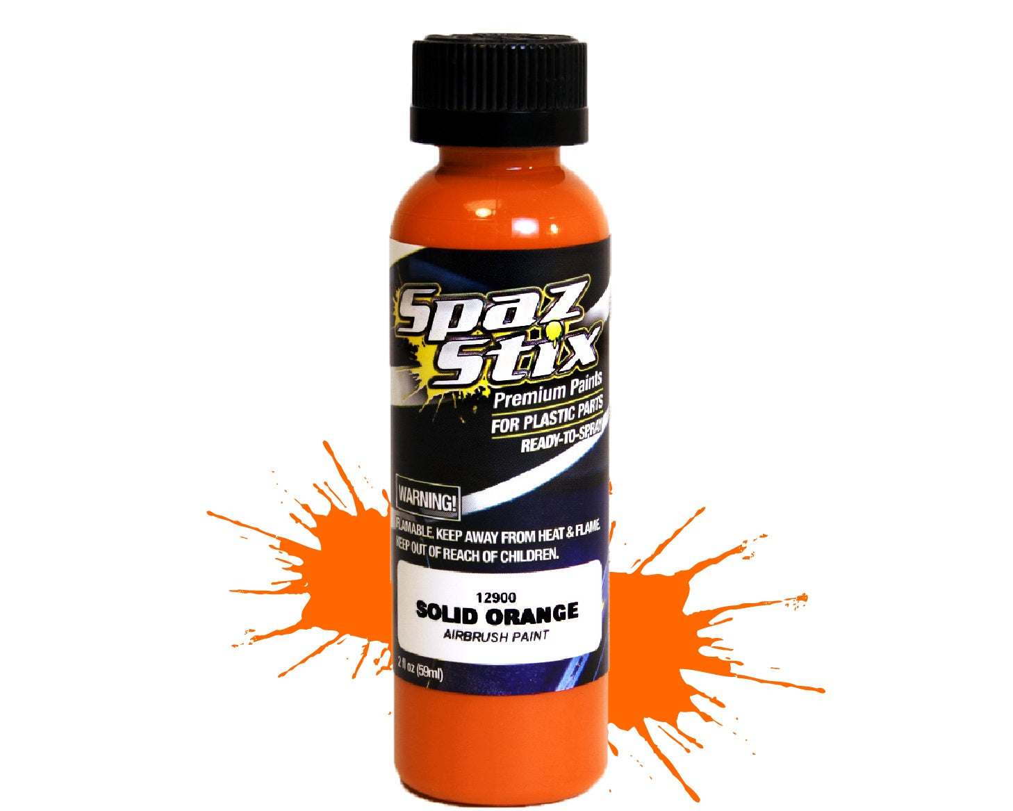 Spaz Stix SOLID ORANGE AIRBRUSH PAINT 2OZ Default Title