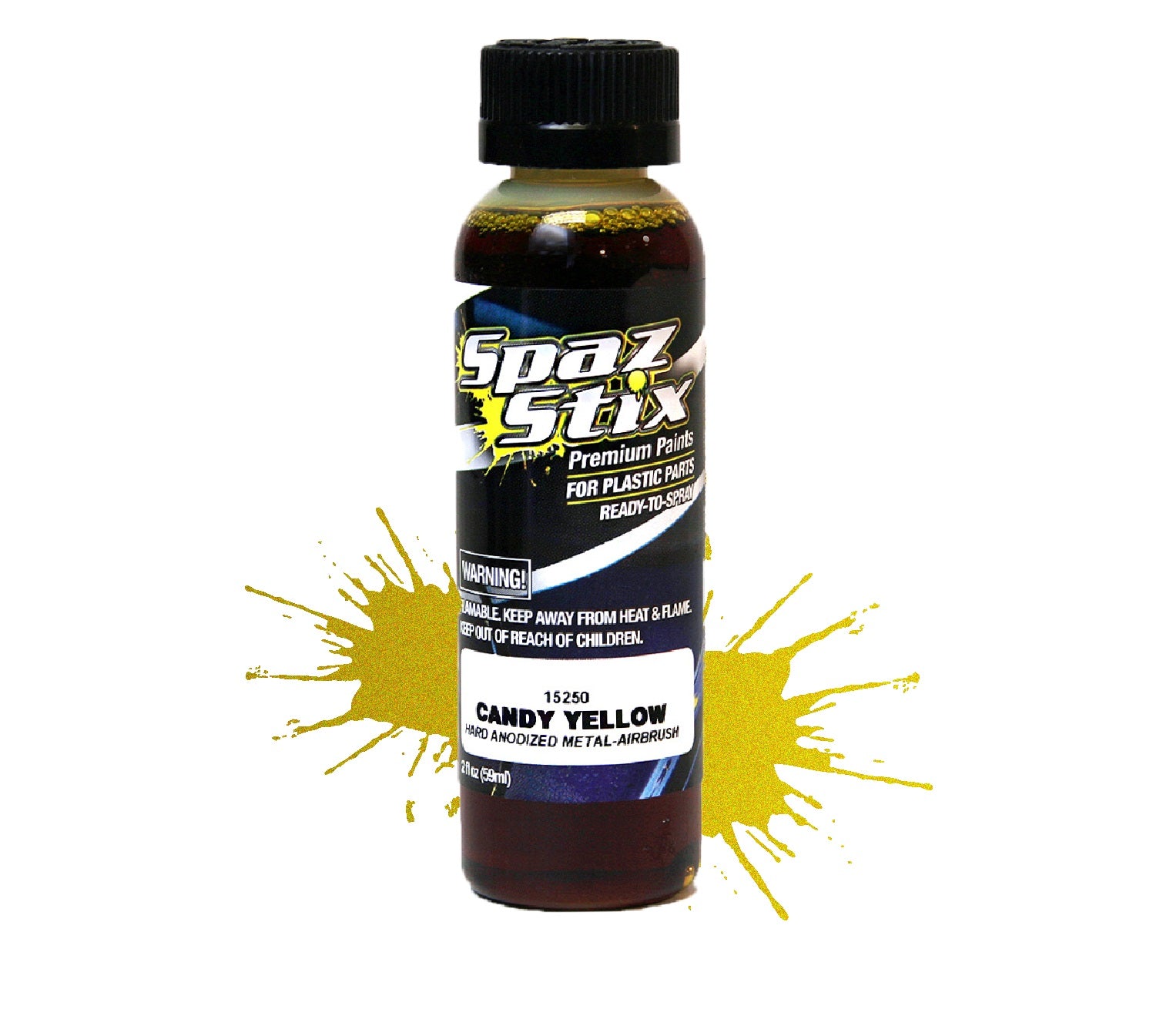 Spaz Stix CANDY YELLOW AIRBRUSH PAINT 2OZ Default Title