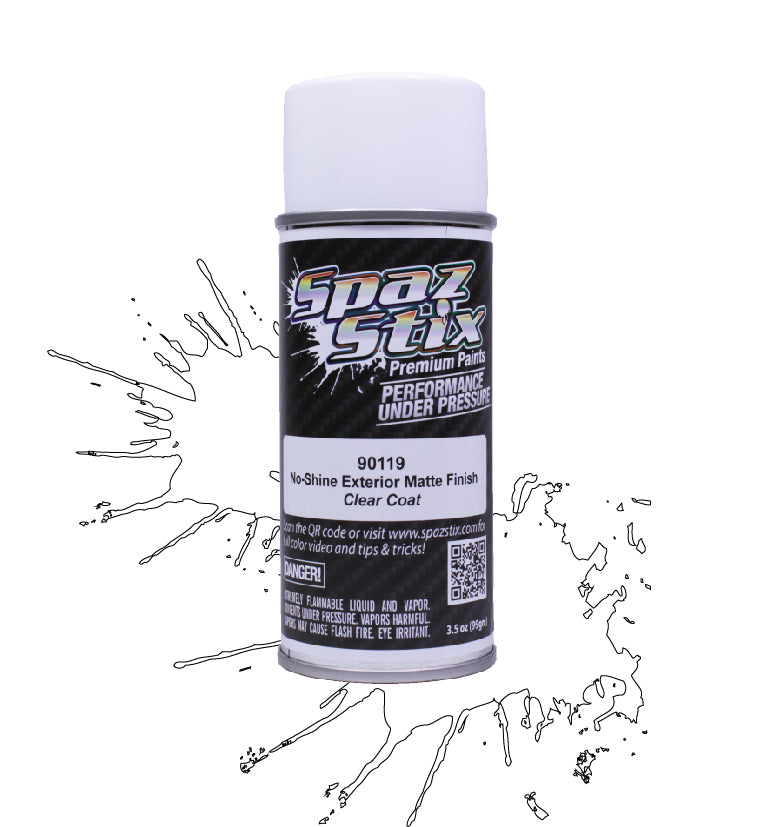 Spaz Stix NO-SHINE EXTERIOR MATTE FINISH CLEAR COAT AEROSOL Default Title