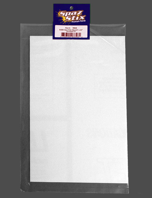 Spaz Stix .030" Clear Poly Sheet 8.5x11 Default Title