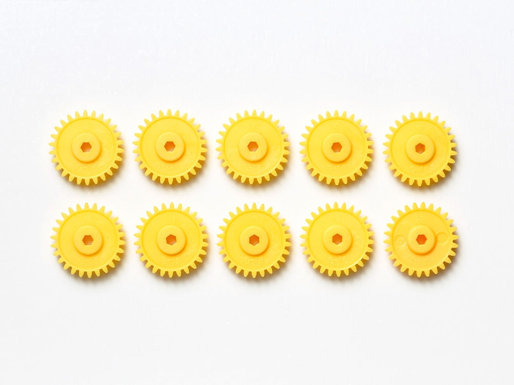 Tamiya JR Mini 4WD G-18 Gear Yellow (10pcs)