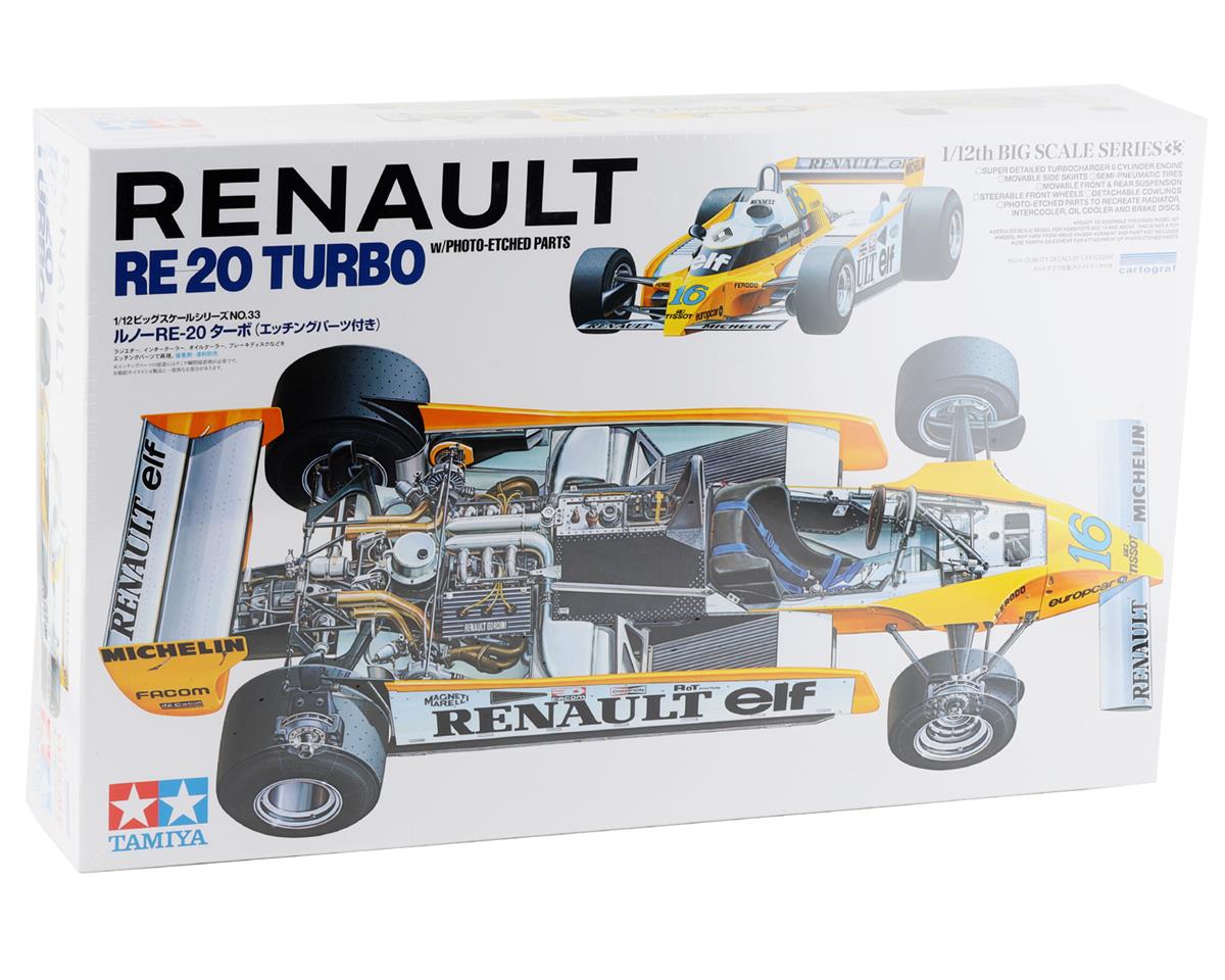 Tamiya 1/12 Renault RE-20 Turbo Racing Car Model Kit w/ PE Parts