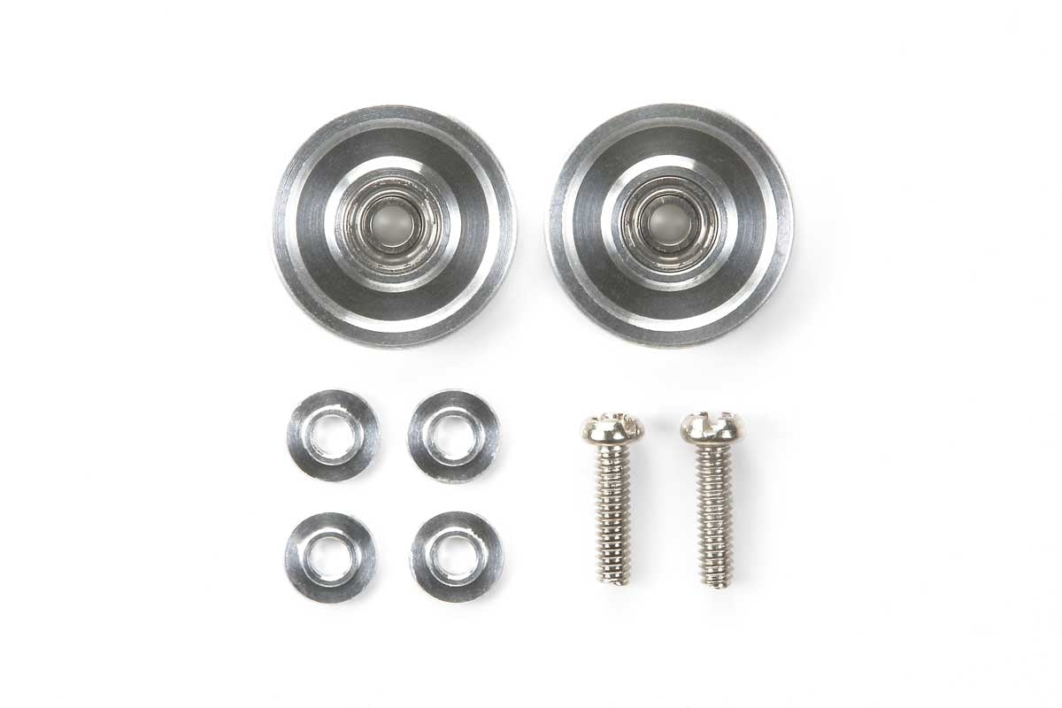 Tamiya JR Aluminum Ball Race Rollers, 13mm Ringless 15437