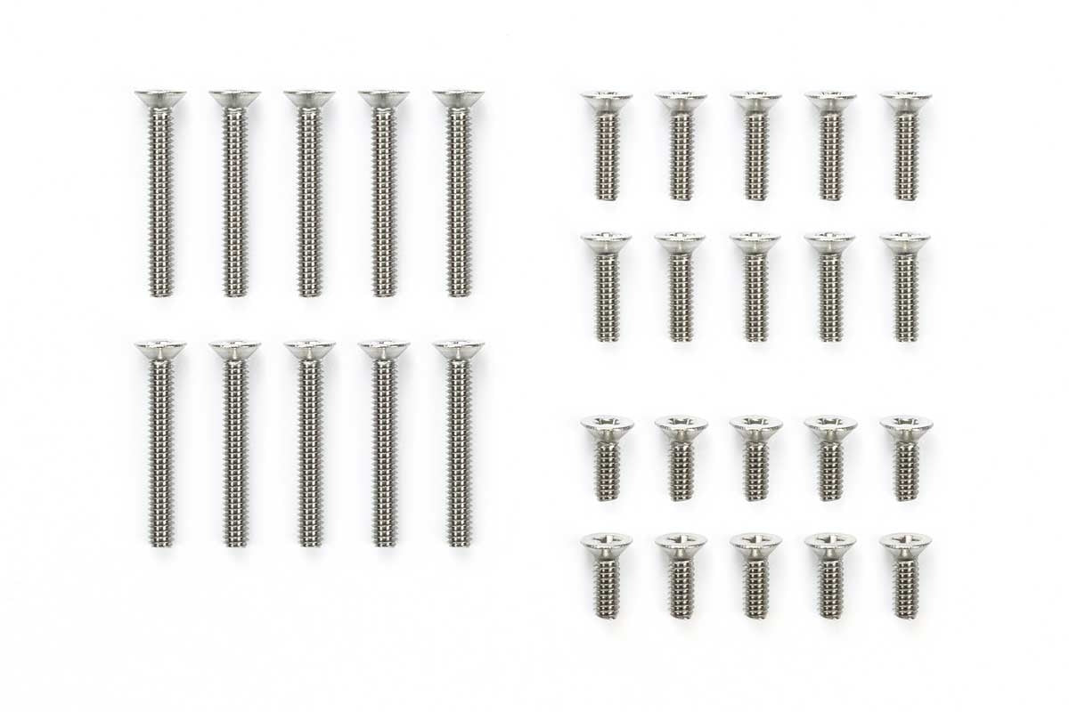 Tamiya JR Countersunk Screw Set, Stainless Steel (6/8/15mm) 15527