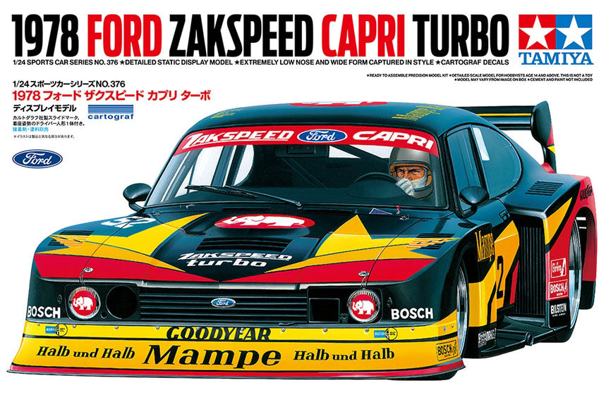 Tamiya 1/24 Ford Zakspeed Capri Turbo 1978 Group 5 Racing Car Model Kit