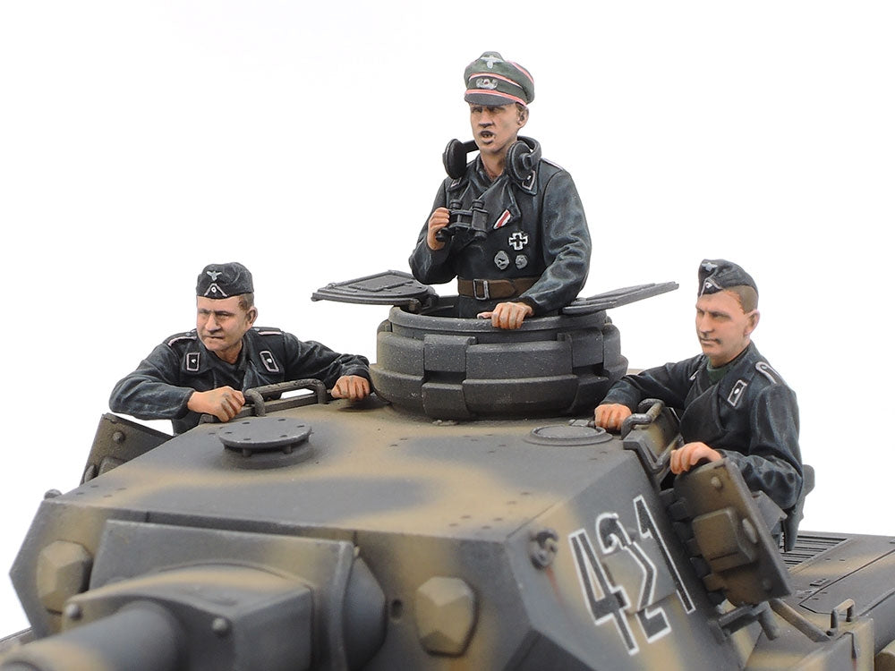 Tamiya 1/35 Plastic Model German Panzer IV Ausf.G Early, Motorcycle Set Easter Front, 25209