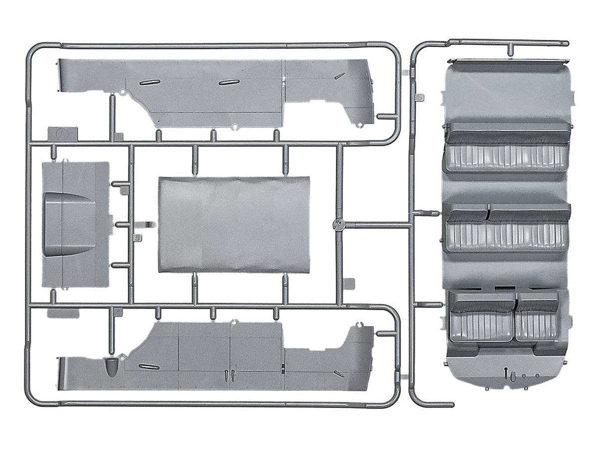 Tamiya 1/24 Clic Loc Volkswagen Type 2 (T1) Blue/White Snap-Together Model Kit – No Glue or Paint