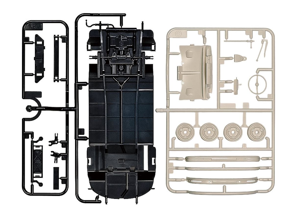 Tamiya 1/24 Clic Loc Volkswagen Type 2 (T1) Blue/White Snap-Together Model Kit – No Glue or Paint