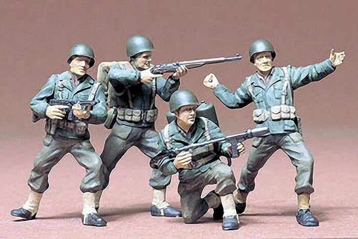 Tamiya 1/35 US Army Infantry Set WWII Plastic Model Figures