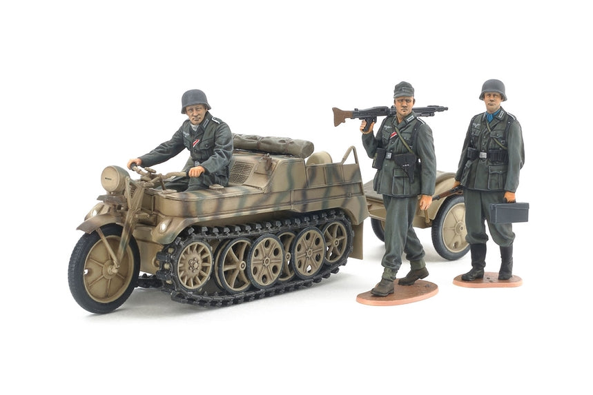 Tamiya 1/35 German Sd.Kfz.2 Kettenkraftrad Half-Track Motorcycle Plastic Model Kit