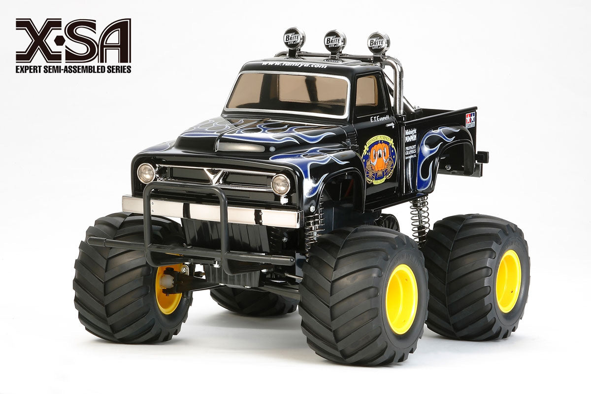 Tamiya X-SA Midnight Pumpkin Expert-Semi-Assembled RC Monster Van - 1/12 Scale 2WD