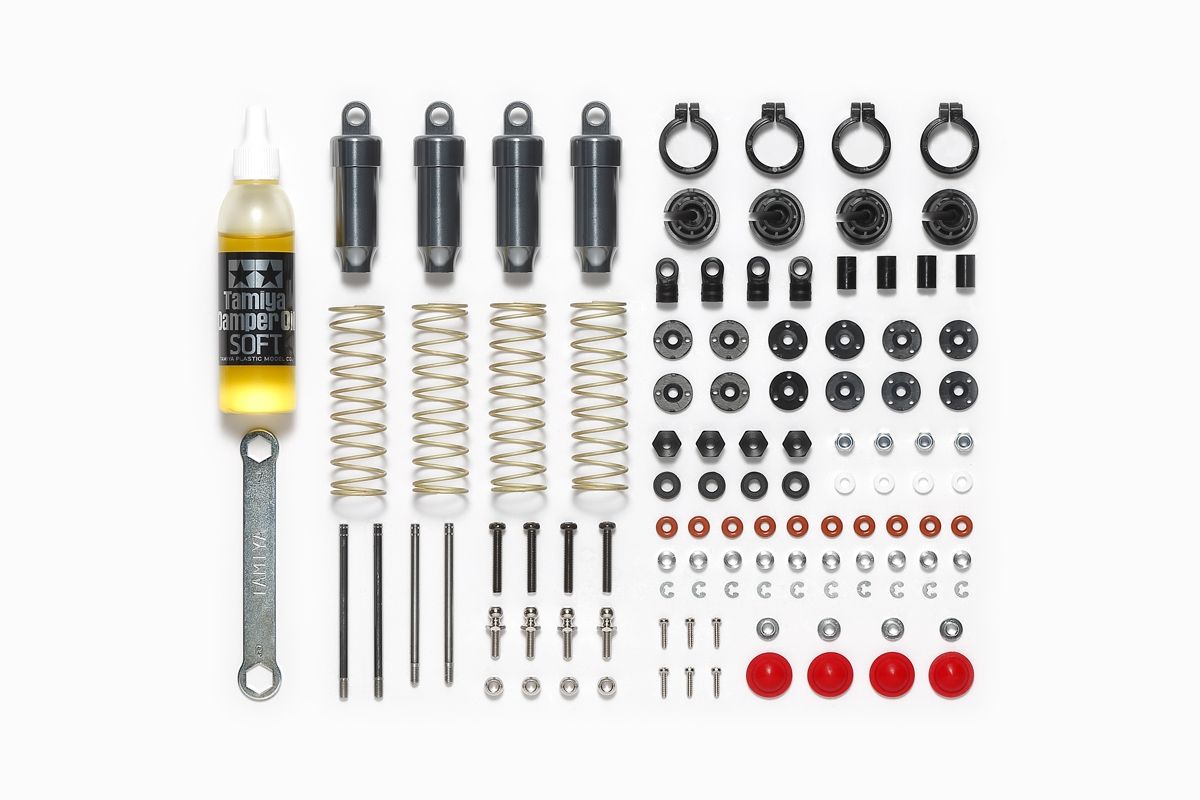Tamiya Top Force 2017 High-Capacity Aluminum Damper Set 4-Piece Upgrade