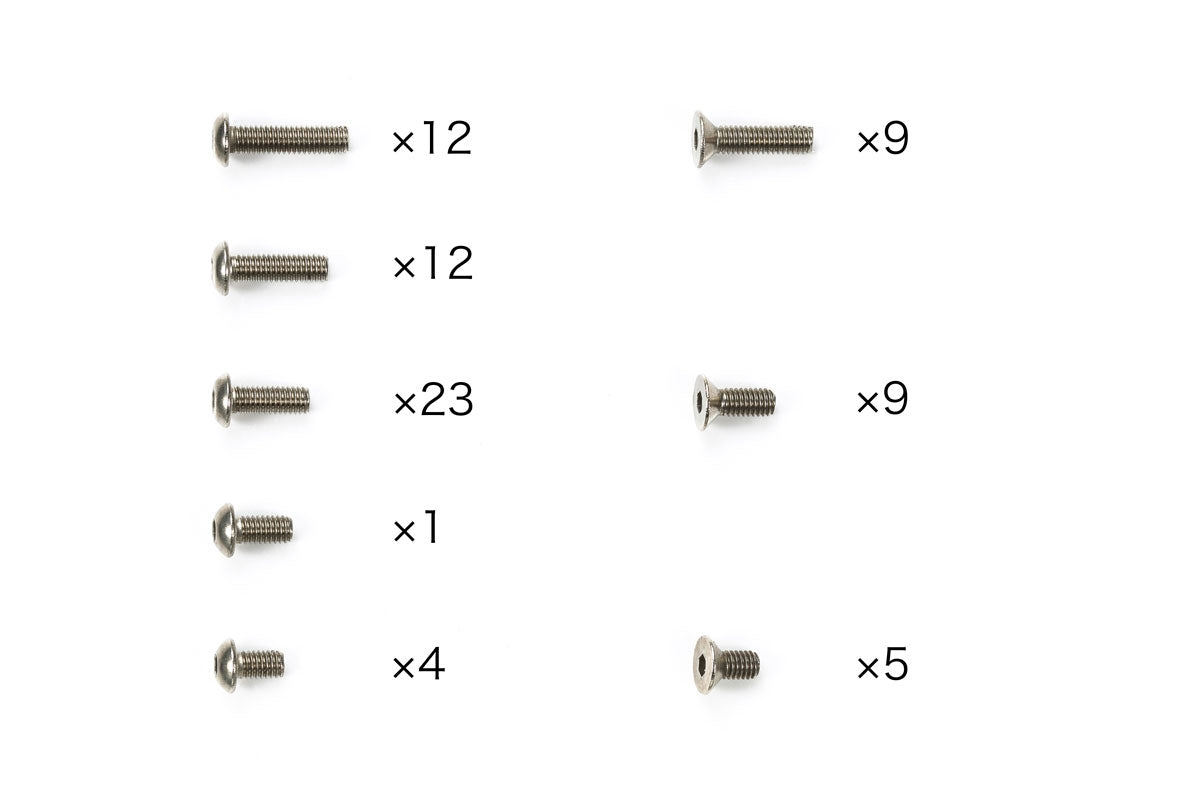 Tamiya TC-01 Titanium Screw Set Lightweight Hardware Upgrade
