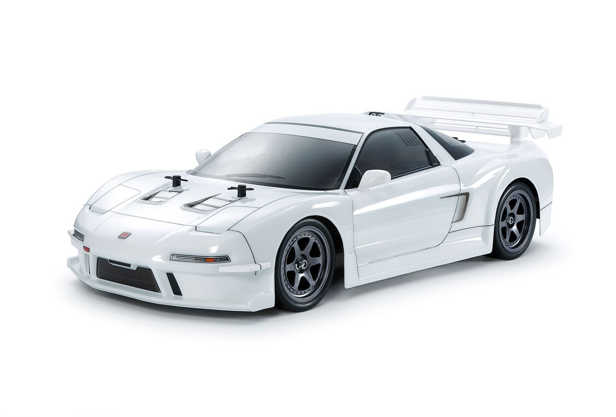 Tamiya 1/10 R/C 1998 Honda NSX Racing TT-02, White Painted Body 47506