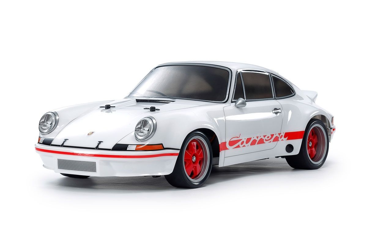 Tamiya 1/10 R/C Porsche 911 Carrera RSR 2.8, White Painted Body, 47507