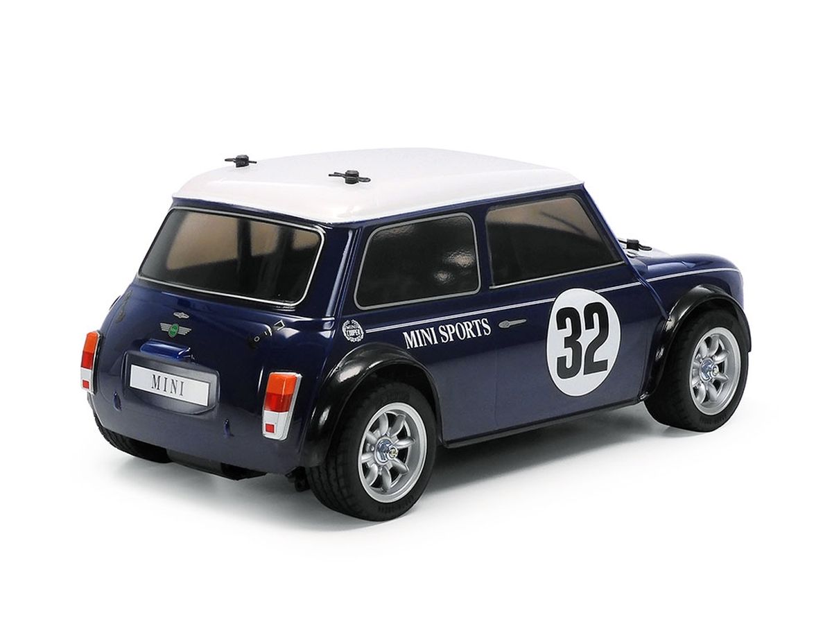 Tamiya RC Mini Cooper Racing – Blue Painted Body (MB‑01) 47515 – 1/10 Touring Car Kit