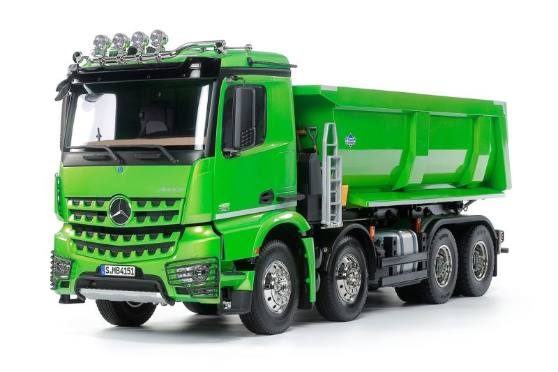 Tamiya 1/14 R/C Mercedes-Benz Arocs 4151 8x4 Tipper Truck Kit (Candy Green Edition) 47523