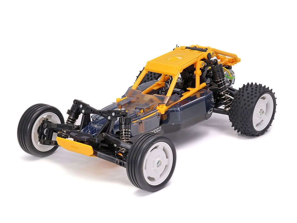 Tamiya DT-04 Body Parts Set – Clear Smoke Cowling & Camel Yellow Roll Cage for Fighter NXGEN
