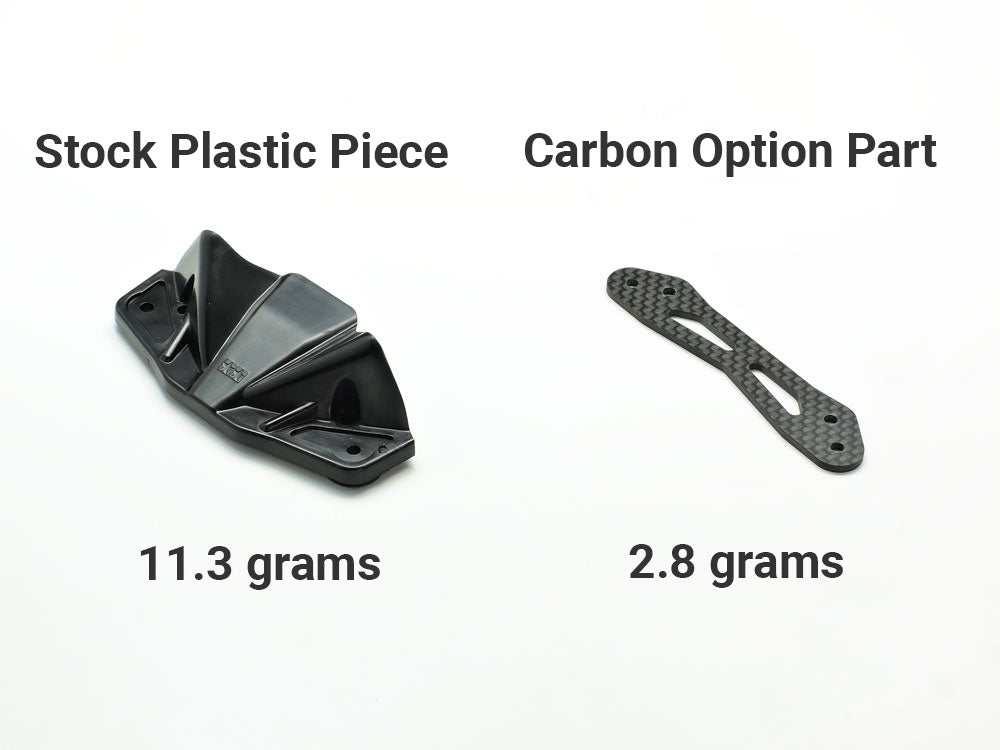Tamiya RC TT-02 Carbon Fiber Bumper Support Replacement Part
