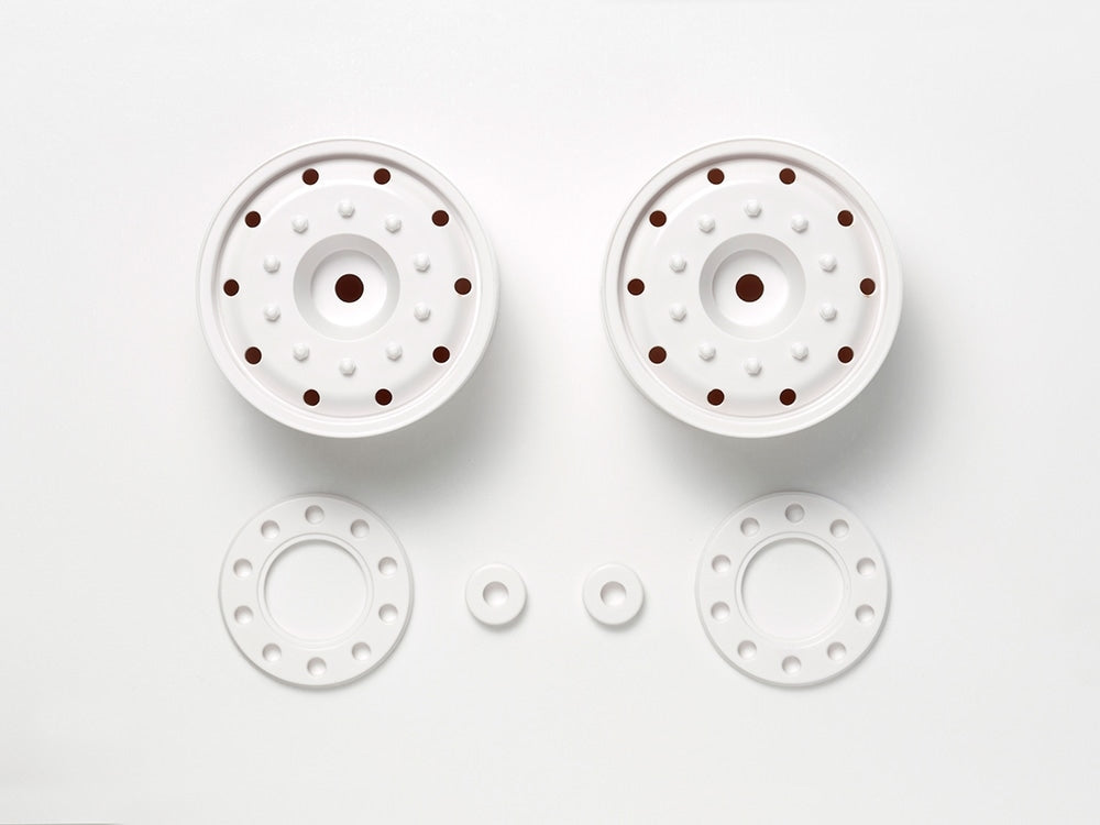 Tamiya RC 30mm Hex Hub Wheels, 2pcs, White 56543