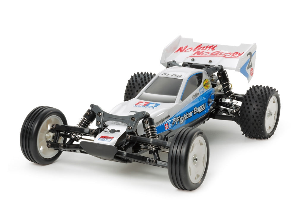 Tamiya Neo Fighter Buggy 2WD Off-Road RC Kit - 1/10 Scale DT-03 Chassis with ESC
