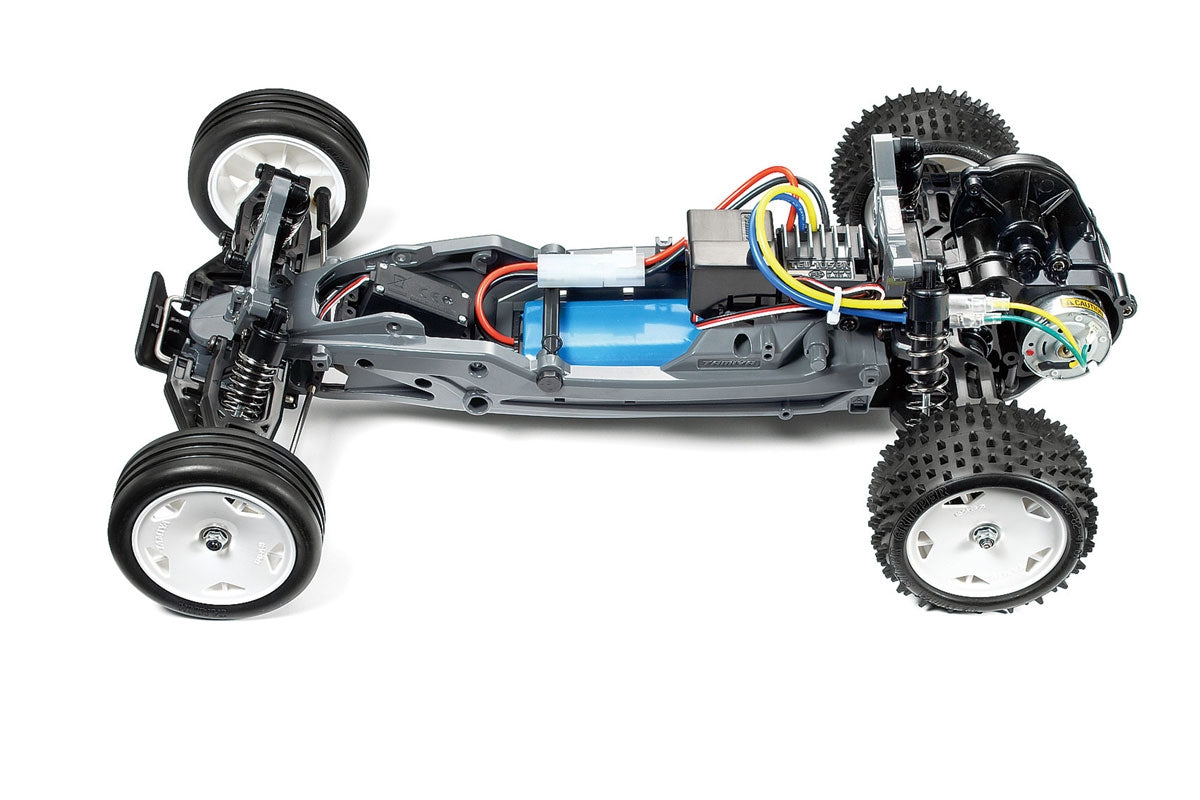 Tamiya Neo Fighter Buggy 2WD Off-Road RC Kit - 1/10 Scale DT-03 Chassis with ESC