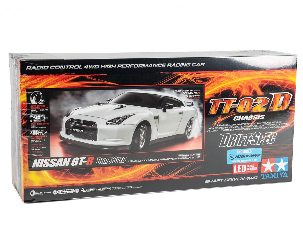 Tamiya Nissan GT‑R 1/10 4WD Electric Drift Spec Kit (TT‑02D)