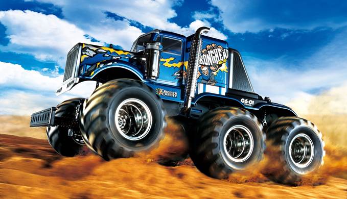 Tamiya Konghead 6x6 Monster Truck RC Kit - 1/18 Scale G6-01 6WD Off-Road