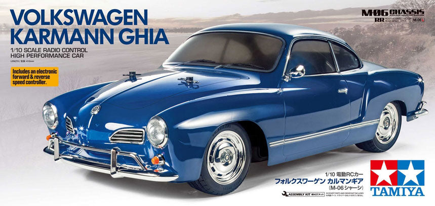 Tamiya 1/10 RC Volkswagen Karmann Ghia Kit M-06 Chassis Touring Car 2WD