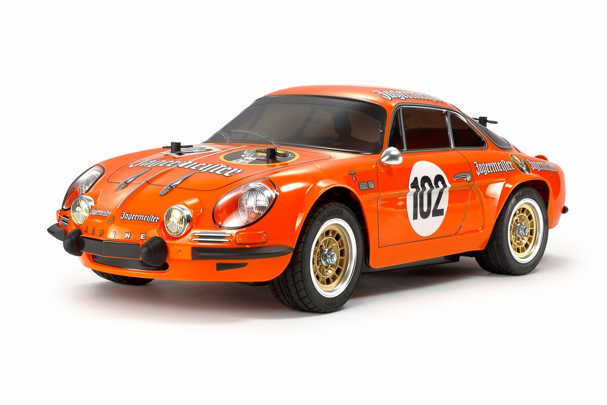 Tamiya Alpine A110 Jägermeister 1973 Rally Champion RC Kit - 1/10 Scale M-06 2WD