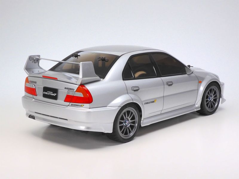 Tamiya 1/10 RC Mitsubishi Lancer Evo V kit, TT-02 Chassis 58713