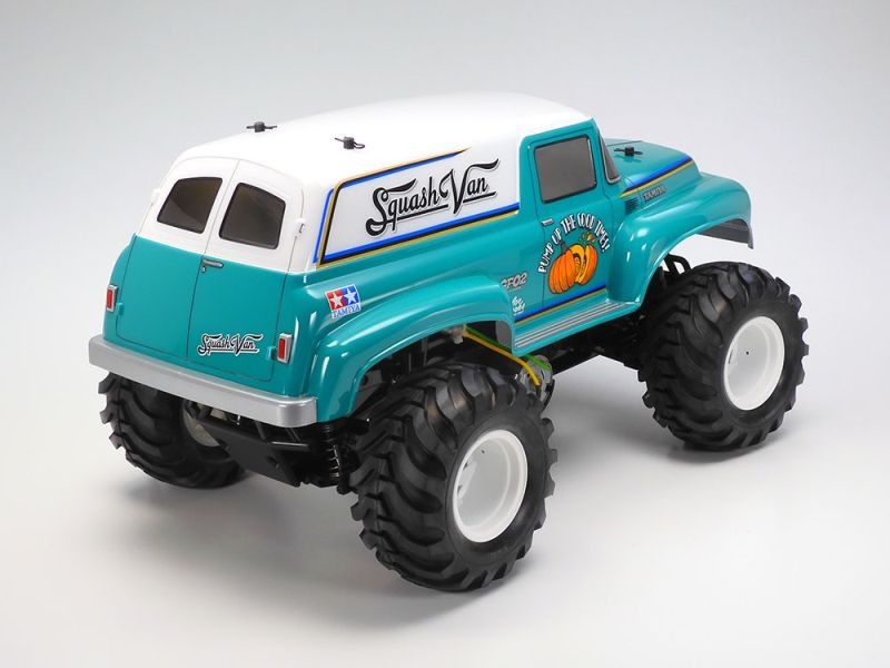 Tamiya Squash Van 1/10 Scale 4WD Monster Truck RC Kit - GF-02 Chassis Retro Panel Van