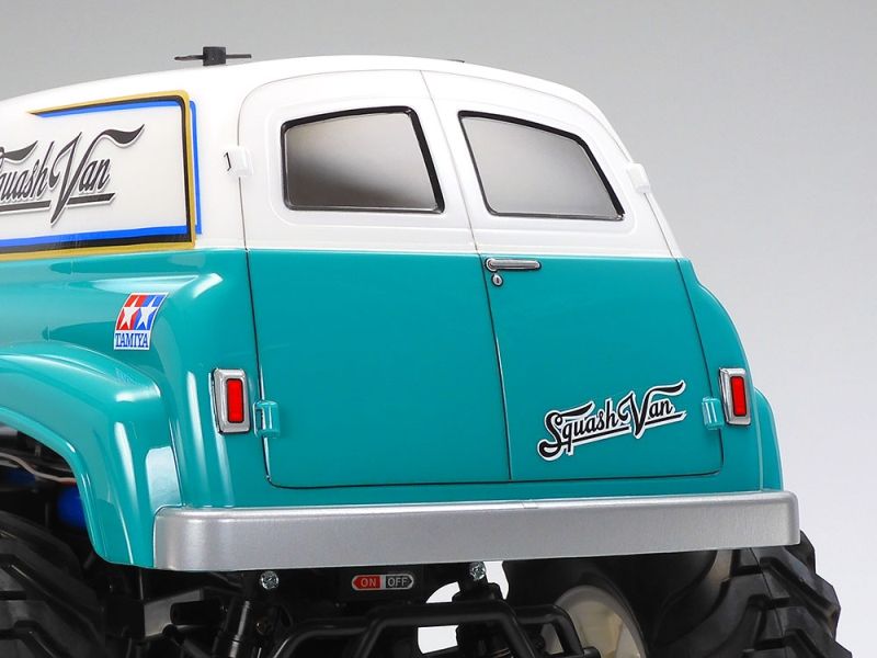 Tamiya Squash Van 1/10 Scale 4WD Monster Truck RC Kit - GF-02 Chassis Retro Panel Van