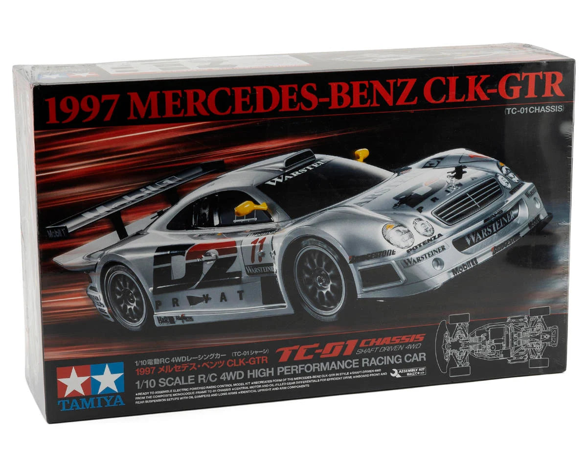 Tamiya 1997 Mercedes-Benz CLK-GTR 1/10 4WD Electric Touring Car Kit (TC-01) 58731