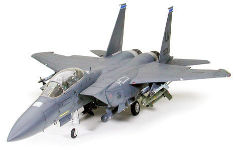 Tamiya 1/32 Boeing F-15E Strike Eagle with Bunker Buster USAF Fighter Plastic Model Airplane Kit