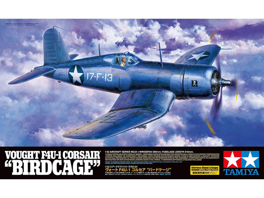 Tamiya 1/32 Vought F4U-1 Corsair Plastic Model Airplane Kit