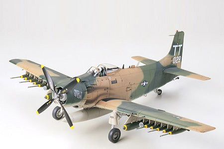 Tamiya 1/48 Douglas A-1J Skyraider USAF Plastic Model Airplane Kit