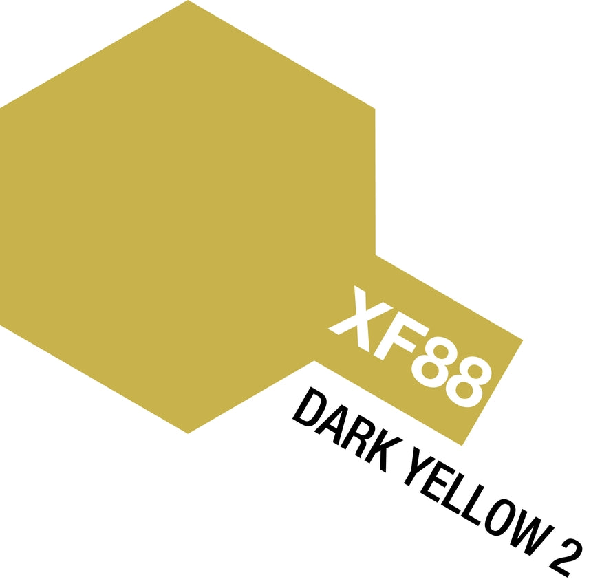 Tamiya XF-88 Dark Yellow 2 Acrylic Paint 10ml - German Dunkelgelb Base